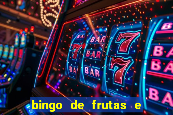 bingo de frutas e legumes para imprimir